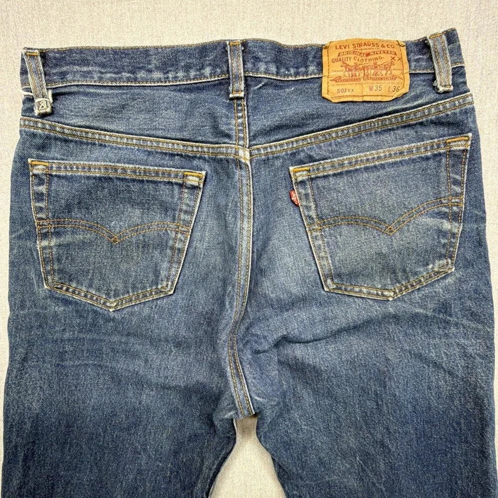 Vintage‎ Levi's 501XX Jeans Made in USA 1992 Mens 35x36 (Fits 32x32)